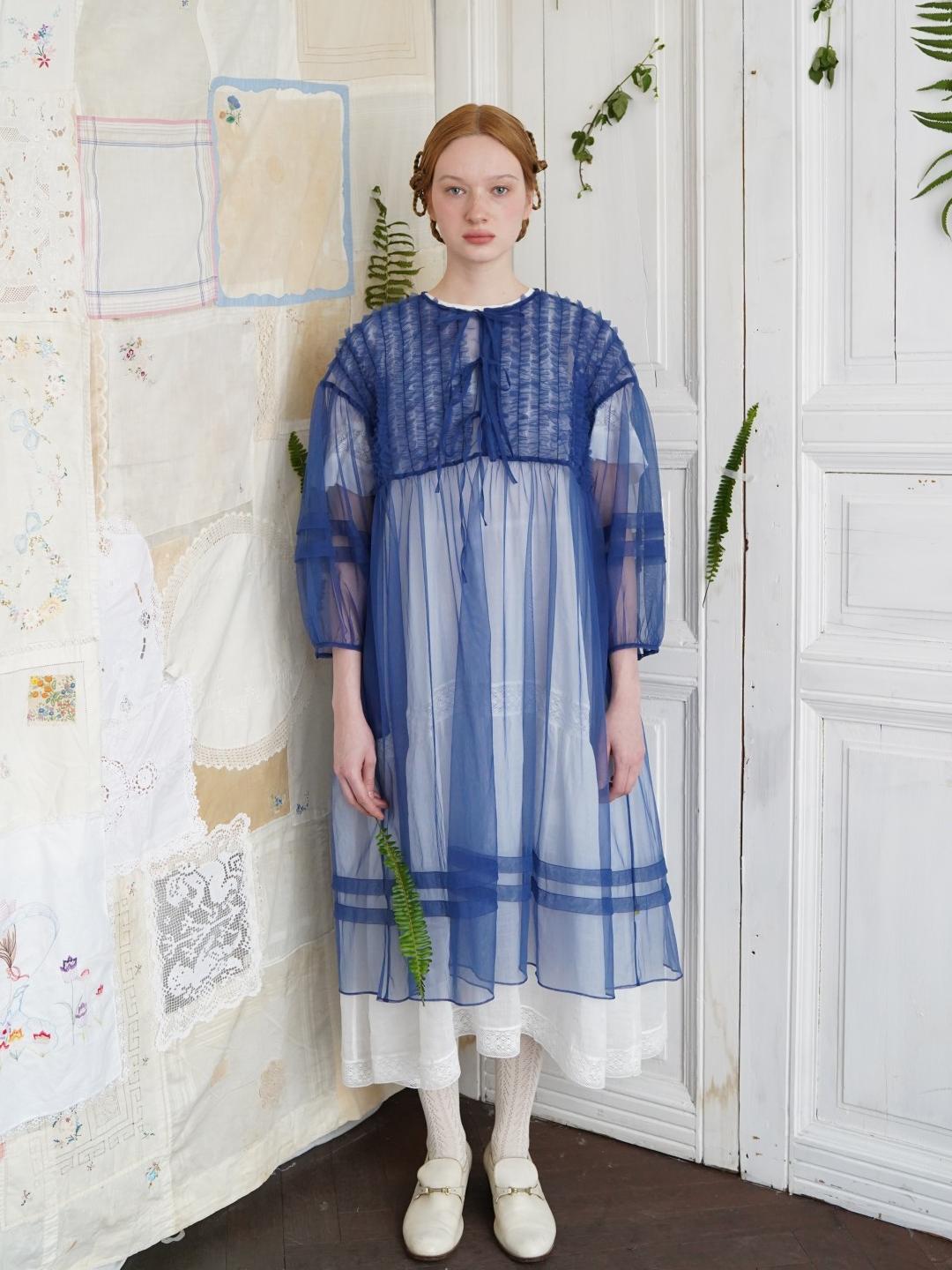 Unlogical Poem Versatile Mesh Layered Overlay Dress (Multi Color)