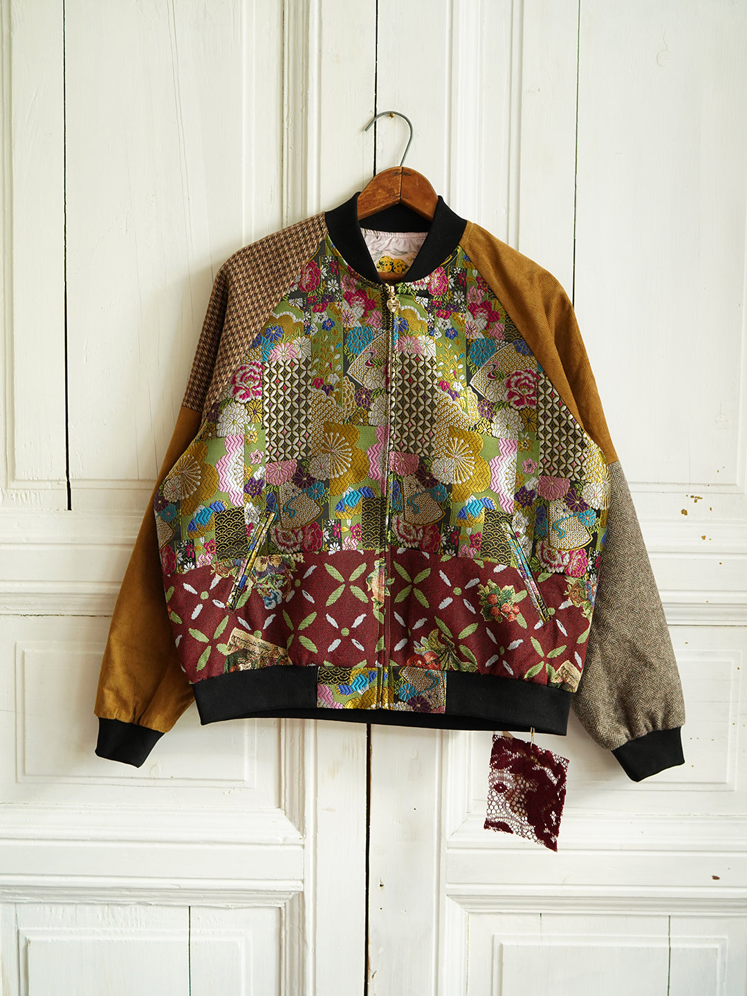 Unlogical Poem Classical Style Brocade Patchwork Souvenir Jacket