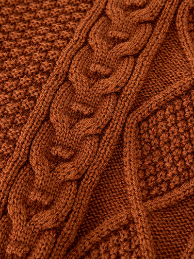 Unlogical Poem Cat Embroidery Patchwork Lace Wool Knit Sweater