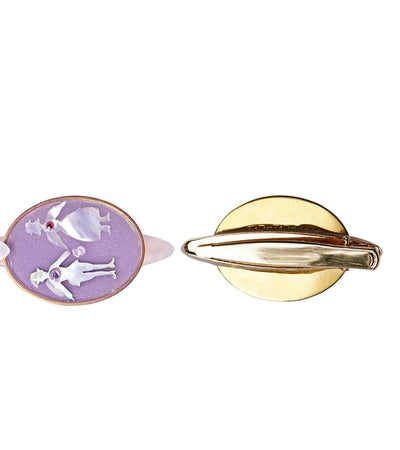 Unlogical Poem Contrasting Colors Handmade Natural Shell Hairpin