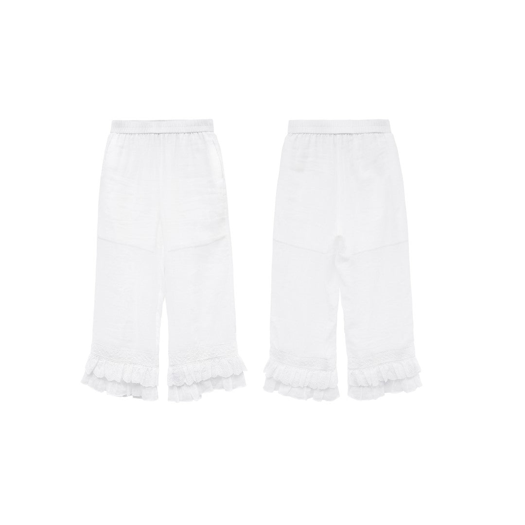Unlogical Poem Victorian-Style Lace Ruffled Leggings