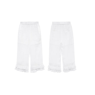 Unlogical Poem Victorian-Style Lace Ruffled Leggings