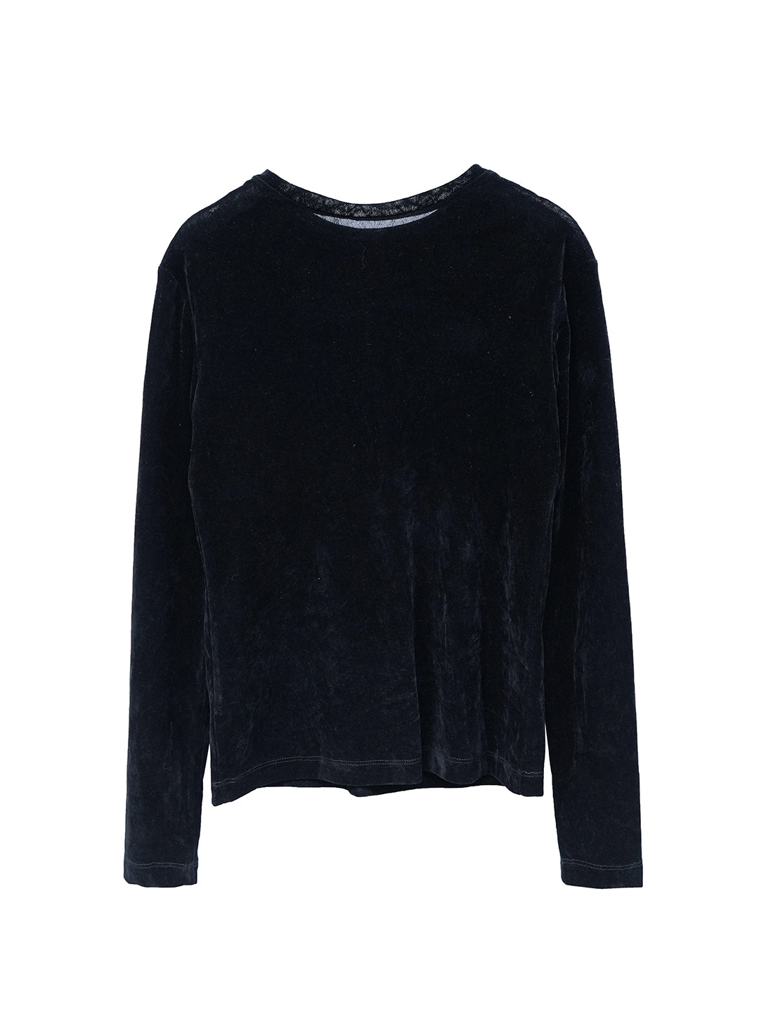 Unlogical Poem Retro-style Black Velvet Top