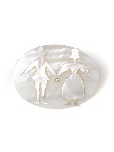 Unlogical Poem Paper-cut Style Natural Shell Hairpin