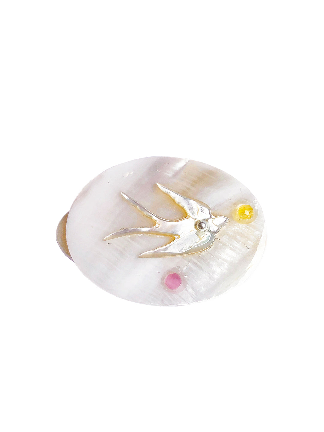 Unlogical Poem Hand/Bird shaped Natural Shell Hairpin