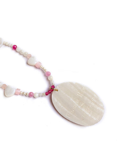 Unlogical Poem Hand/Bird shaped Natural Shell Handmade Necklace