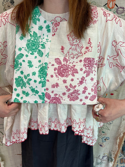 Unlogical Poem Vintage Patchwork Floral Vest – Multiple Styles