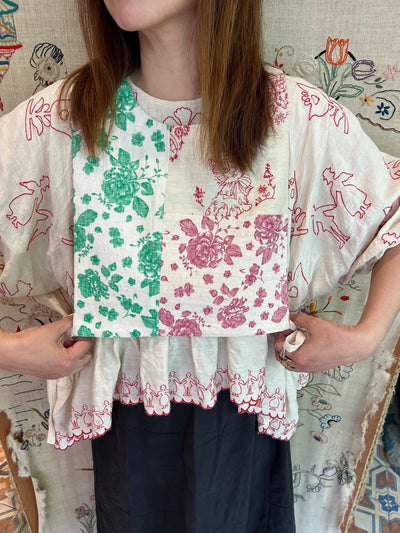 Unlogical Poem Vintage Patchwork Floral Vest – Multiple Styles