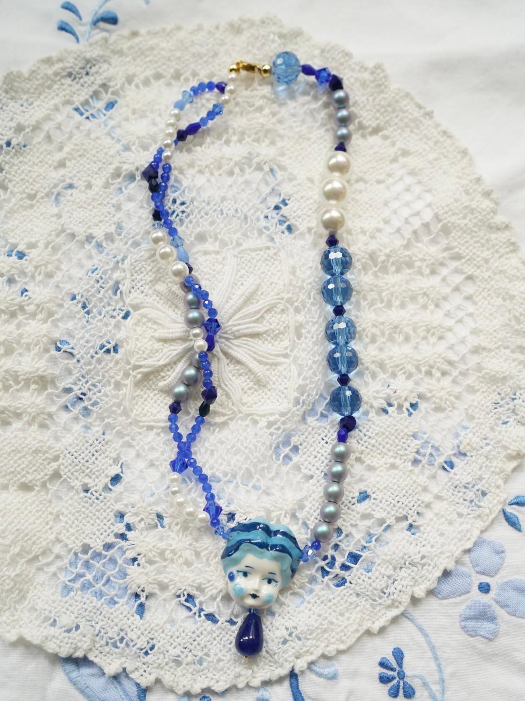 Unlogical Poem Baroque Handmade Doll Necklace