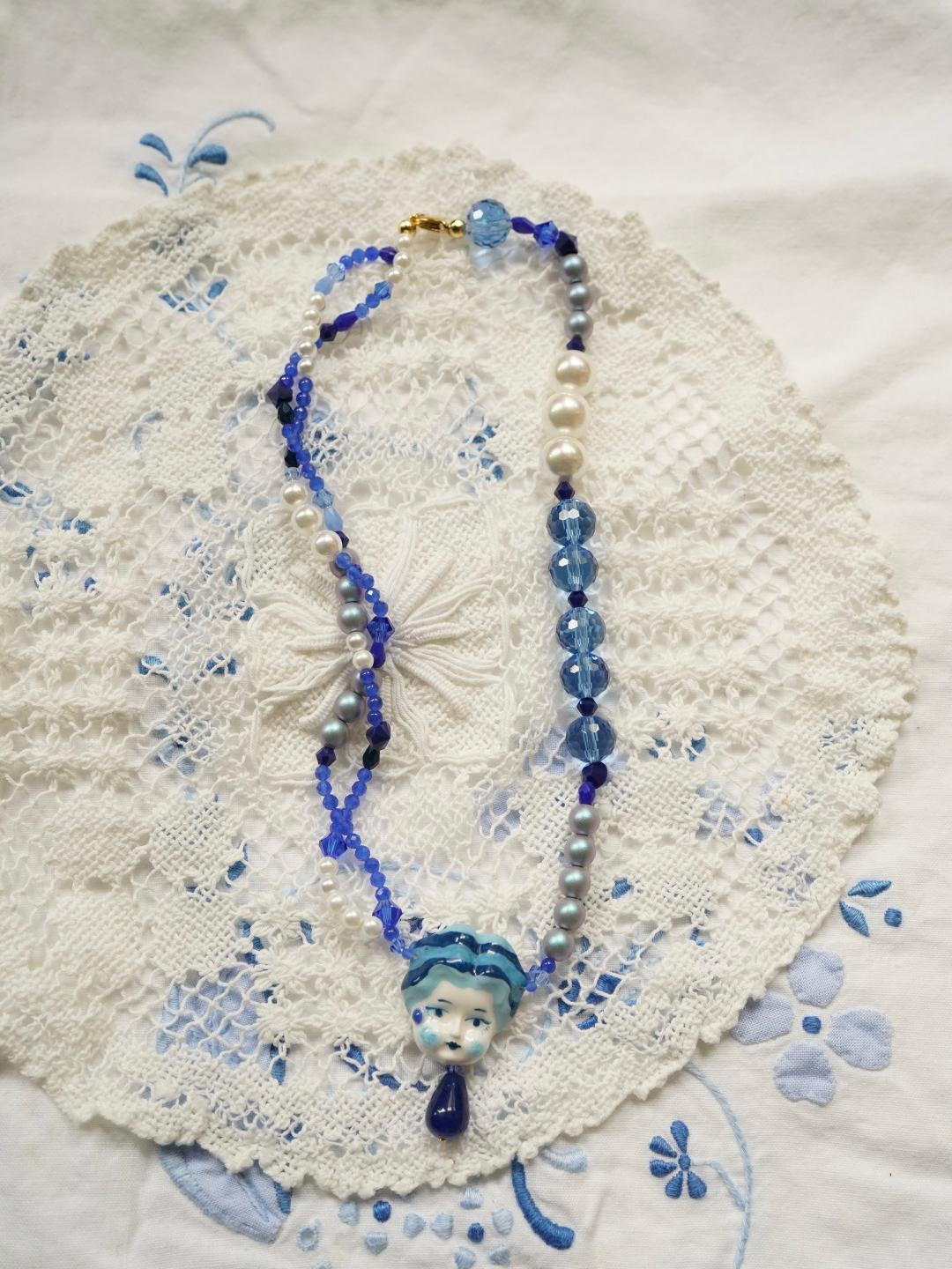 Unlogical Poem Baroque Handmade Doll Necklace