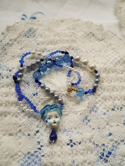 Unlogical Poem Baroque Handmade Doll Necklace