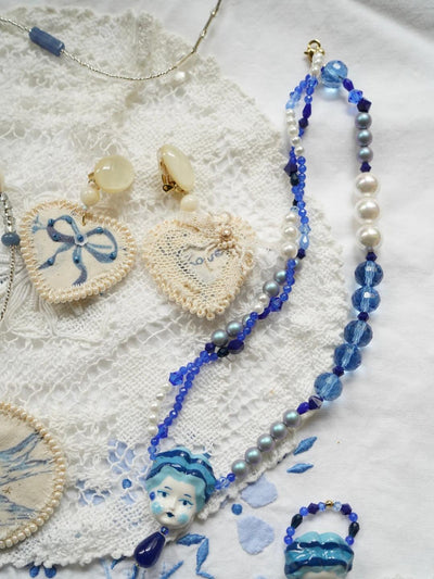 Unlogical Poem Baroque Handmade Doll Necklace