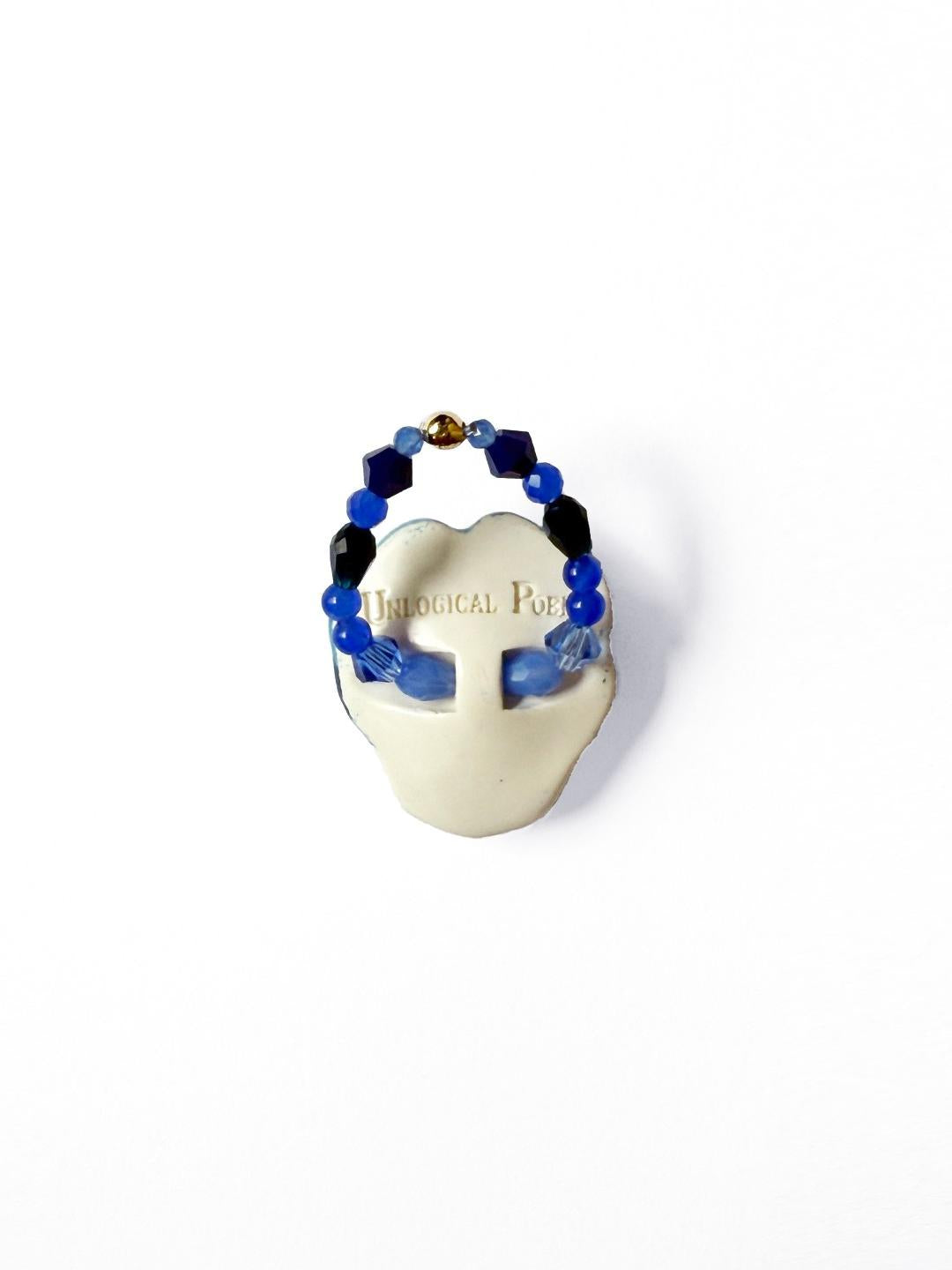 Unlogical Poem Blue Doll  Handmade Ring