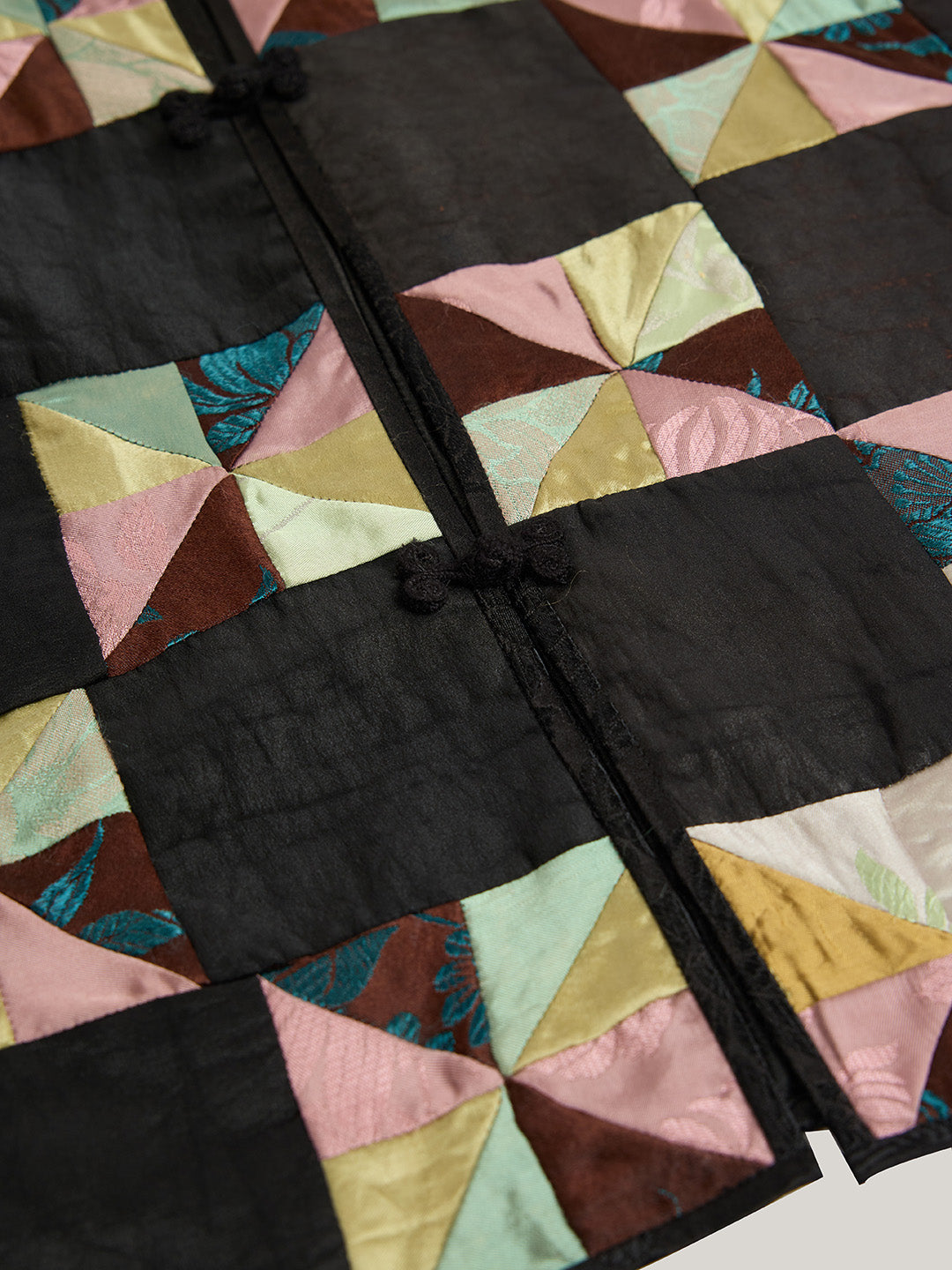 Katliax Miao ethnic group Patckwork Silk Vest