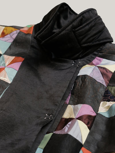 Katliax Miao ethnic group Patckwork Silk Blazer