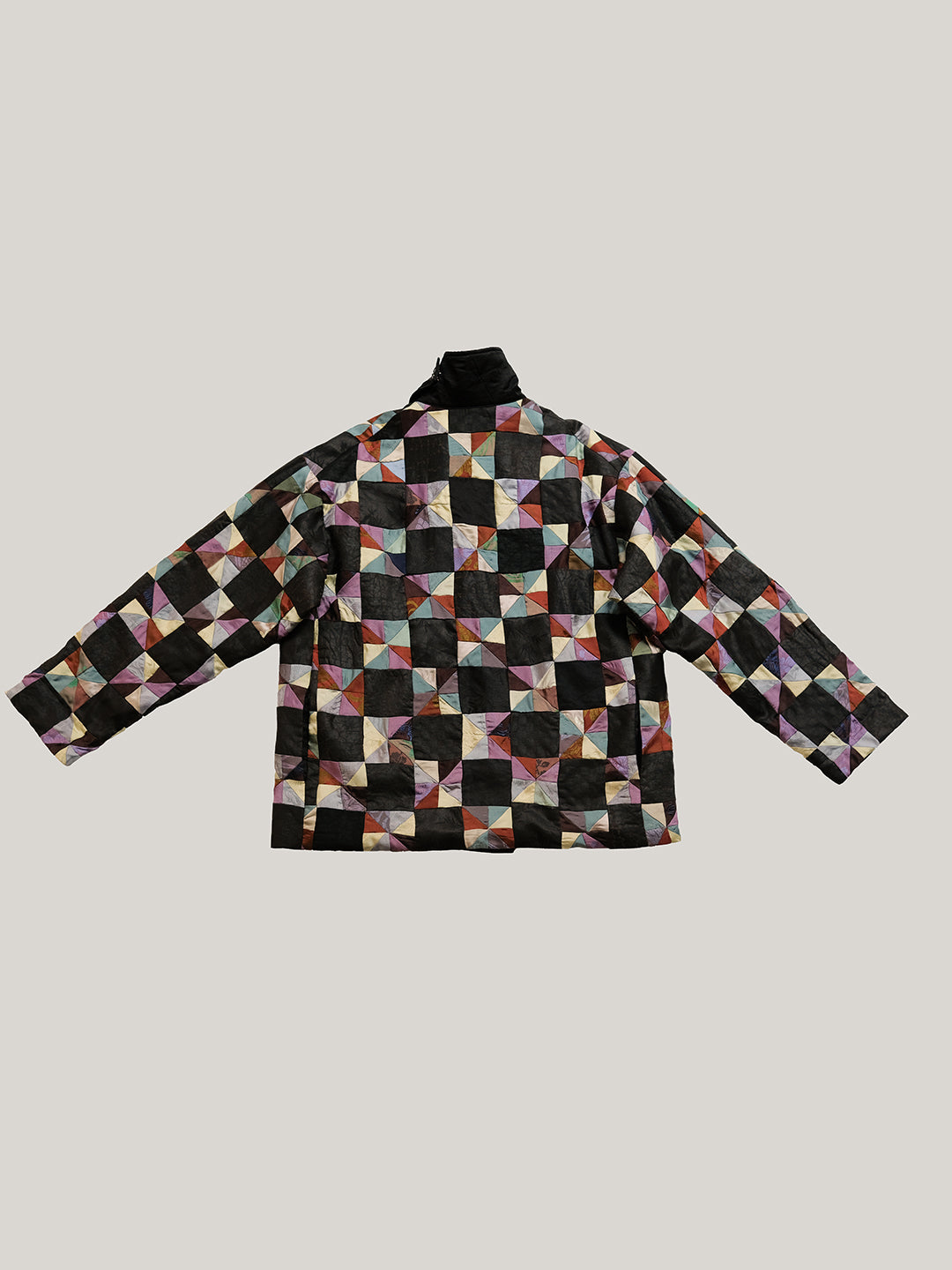 Katliax Miao ethnic group Patckwork Silk Blazer