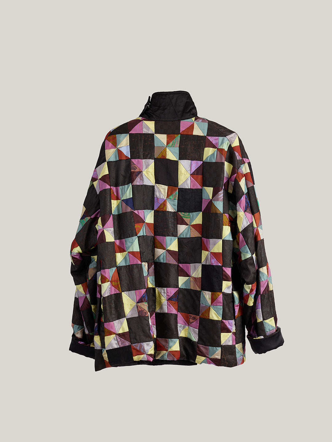 Katliax Miao ethnic group Patckwork Silk Blazer