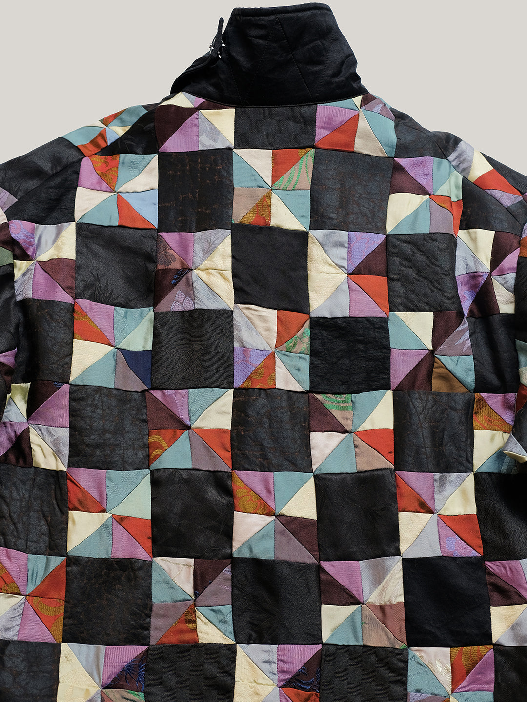 Katliax Miao ethnic group Patckwork Silk Blazer