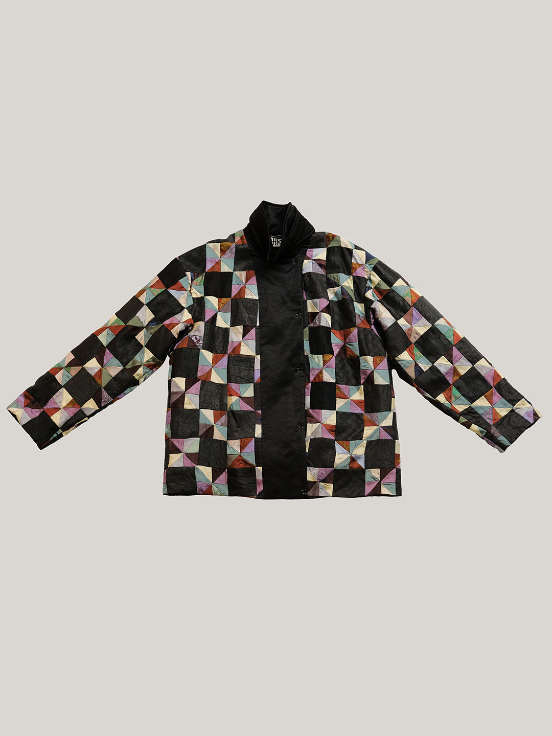 Katliax Miao ethnic group Patckwork Silk Blazer