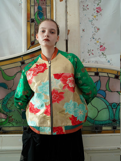 Unlogical Poem one-of-a-kind Cstitching Fruit Embroidered Jacket