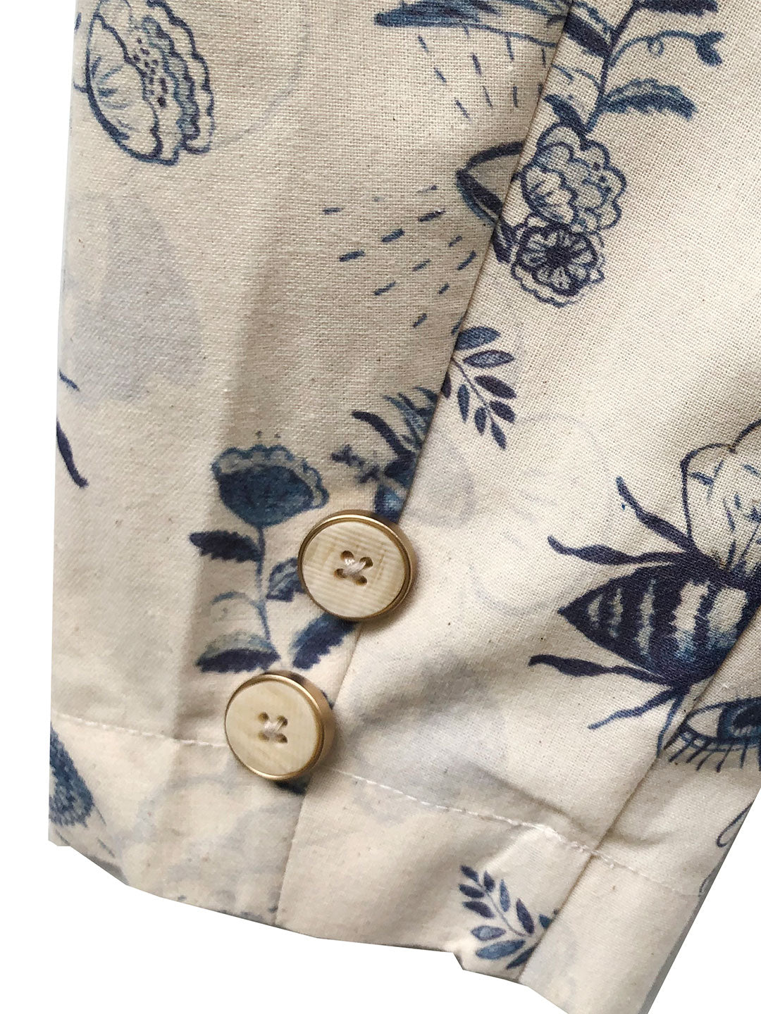Unlogical Poem Illustration Print Cotton Short Blazer