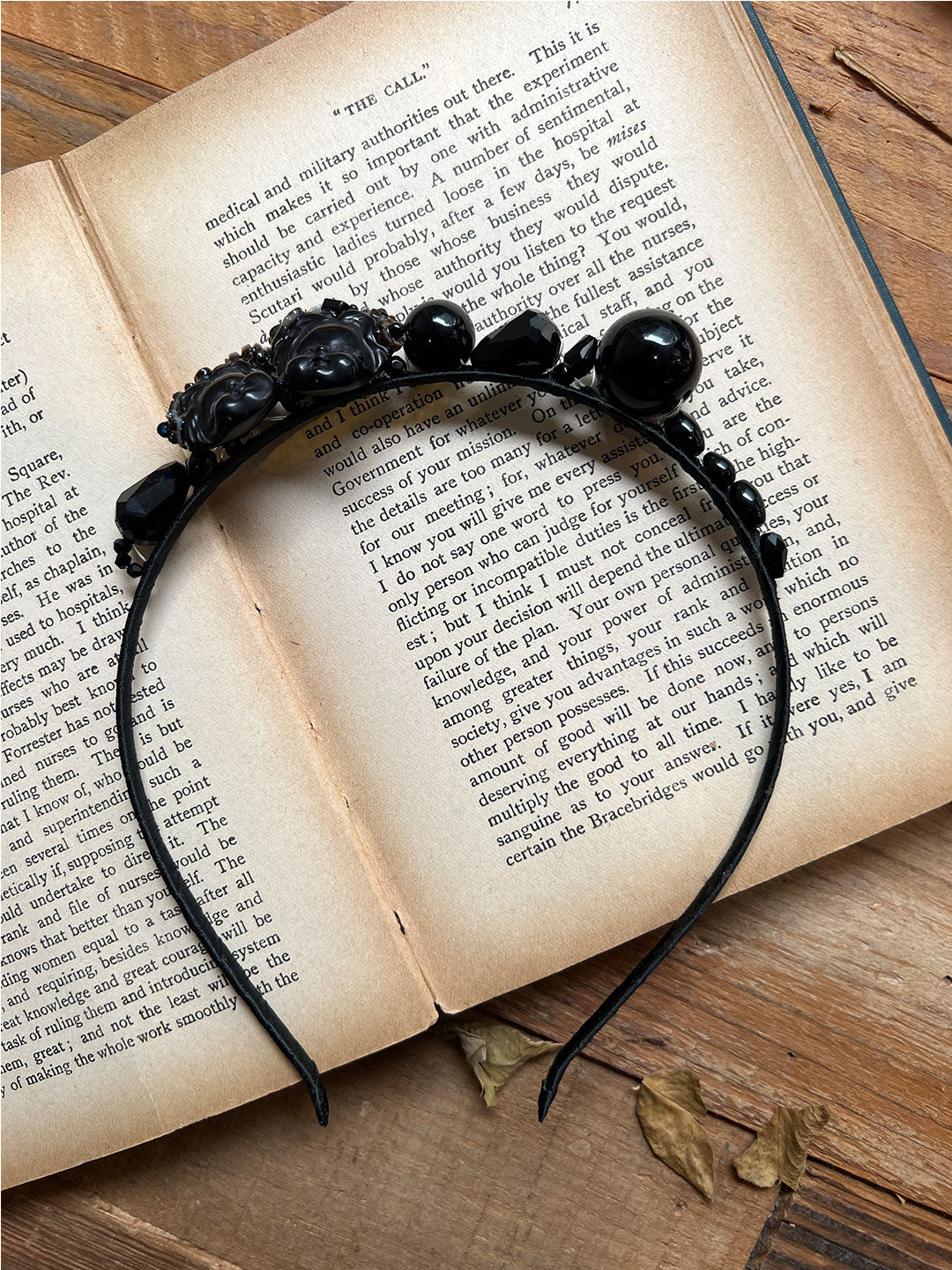 Unlogical Poem Black Dolls Handmade Headband