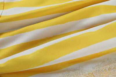 Unlogical Poem Yellow Striped Wide-Leg Pants