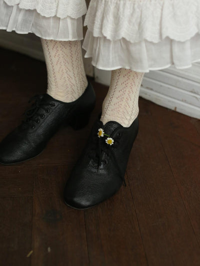 Unlogical Poem Victorian-Style Lace Ruffled Leggings