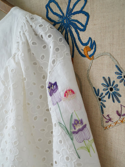 Unlogical Poem one of a kind handmade Beauty Embroidered Blouse