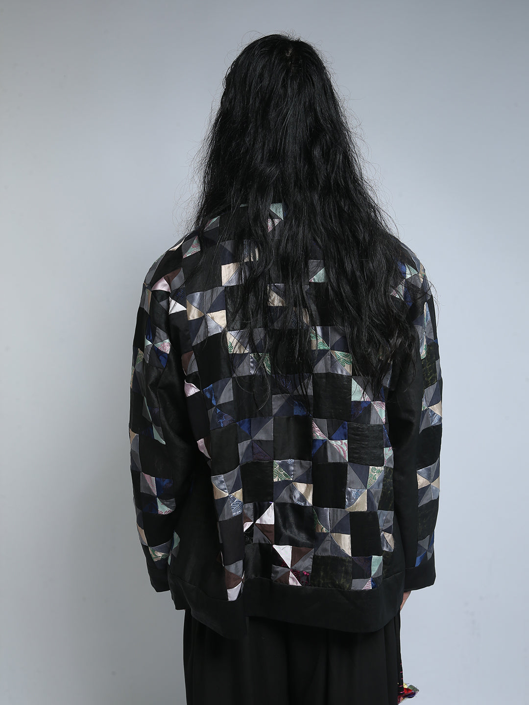 Katliax Miao ethnic group Patckwork Silk Blazer