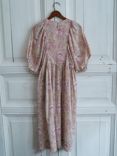Unlogical Poem  Vintage Style  Cat Appliqué and Floral Prints  Dress