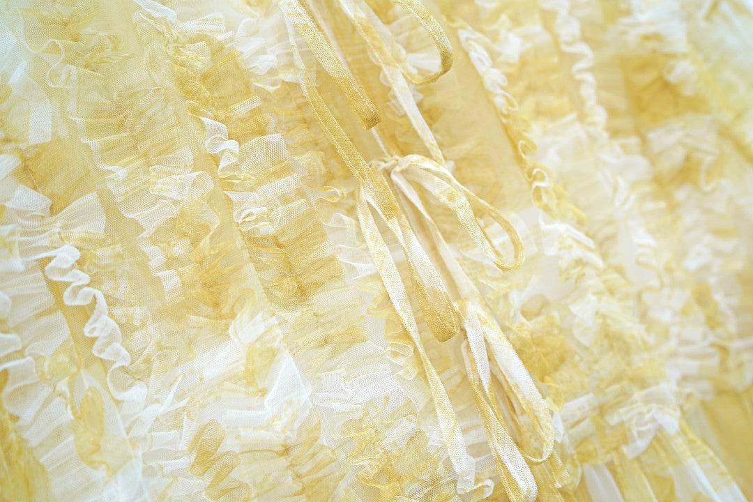 Unlogical Poem Versatile Mesh Layered Overlay Dress