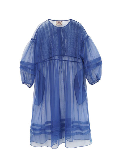 Unlogical Poem Versatile Mesh Layered Overlay Dress (Multi Color)
