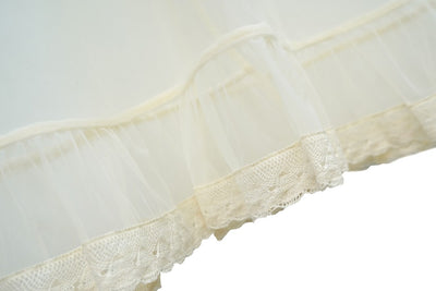 Unlogical Poem Victorian-Style Lace Embroidered Mesh Apron