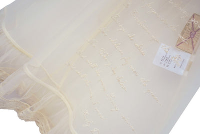 Unlogical Poem Victorian-Style Lace Embroidered Mesh Apron