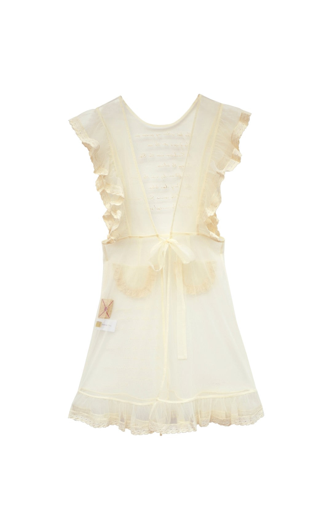 Unlogical Poem Victorian-Style Lace Embroidered Mesh Apron