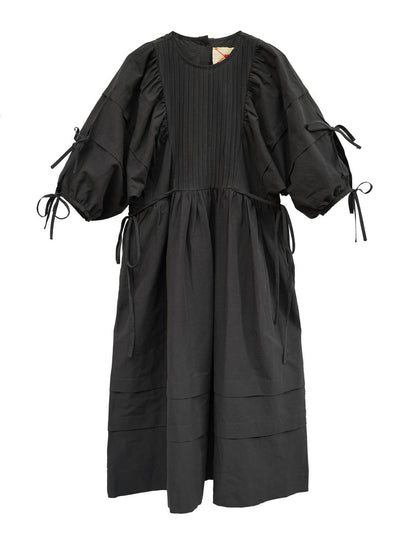 Unlogical Poem Vintage-Style Puff Sleeve Printed Dress