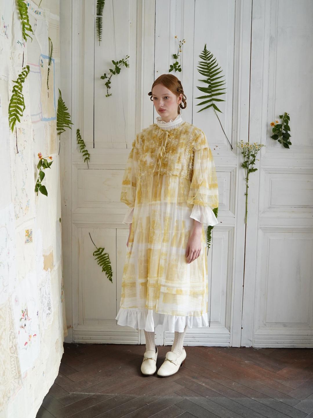 Unlogical Poem Versatile Mesh Layered Overlay Dress