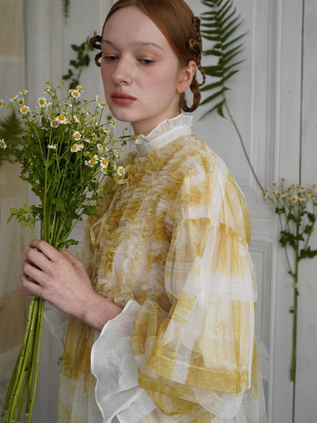 Unlogical Poem Versatile Mesh Layered Overlay Dress