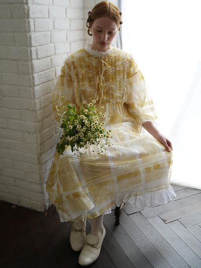 Unlogical Poem Versatile Mesh Layered Overlay Dress
