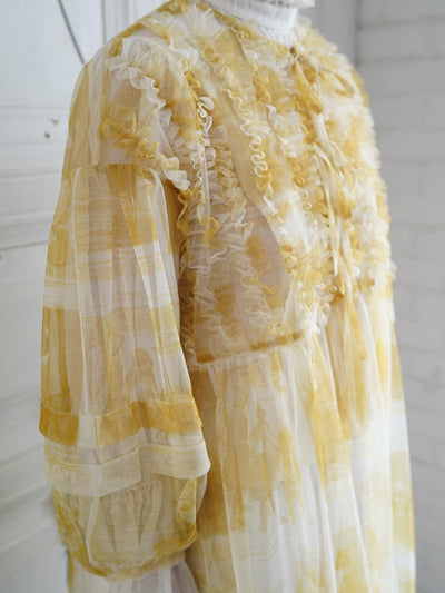 Unlogical Poem Versatile Mesh Layered Overlay Dress