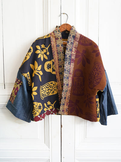 Unlogical Poem One-of-a-kind Patchwork Kimono