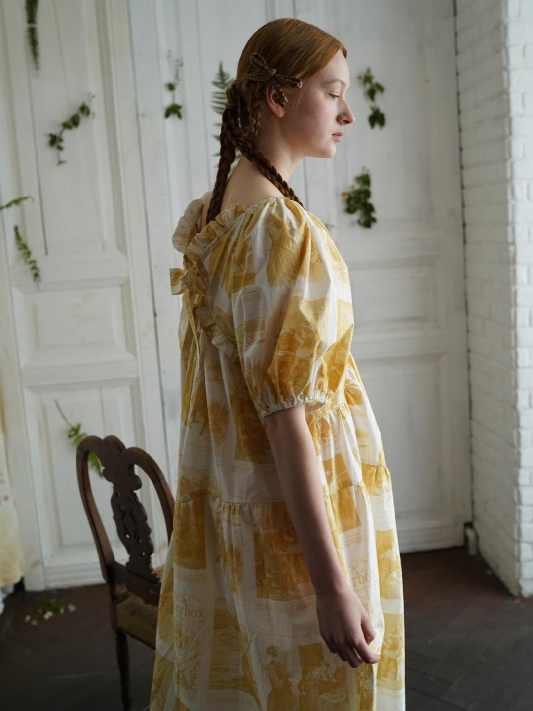 Unlogical Poem Asymmetrical Hem  Dress with Open Back and Bow