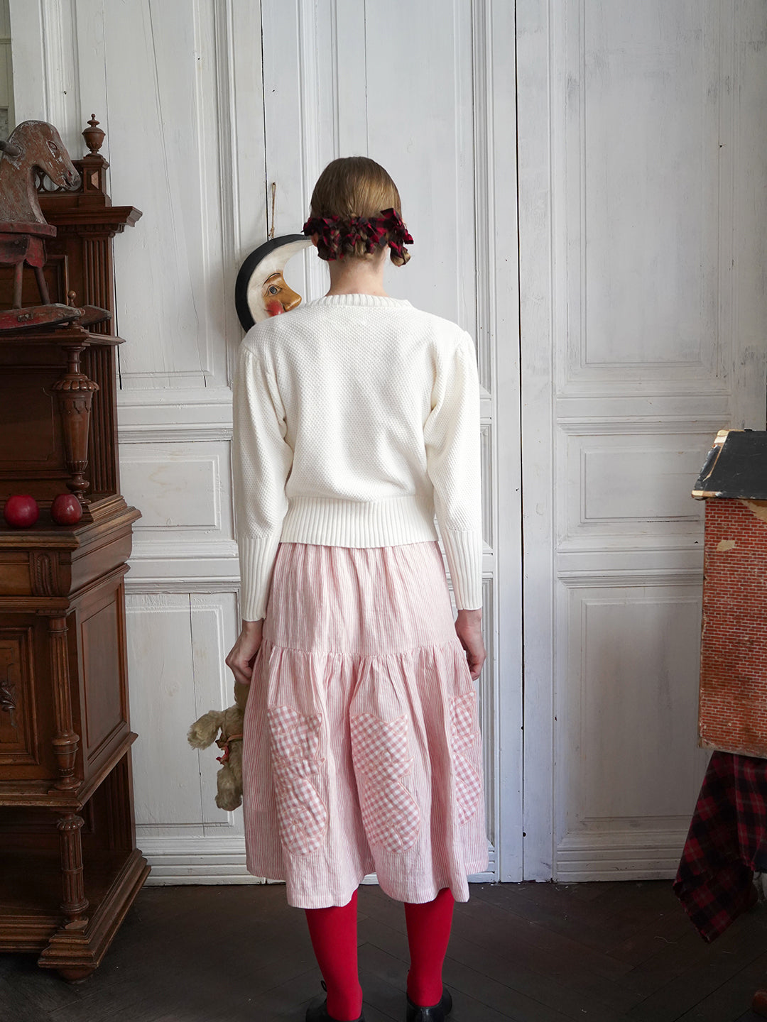 Unlogical Poem Poetic Embroidery Patchwork Knitwear