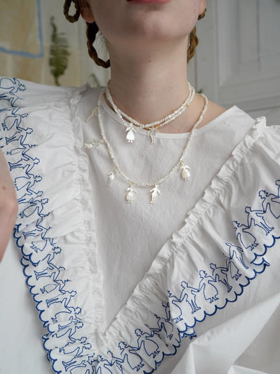 Unlogical Poem Vintage Style Natural Shell Necklace