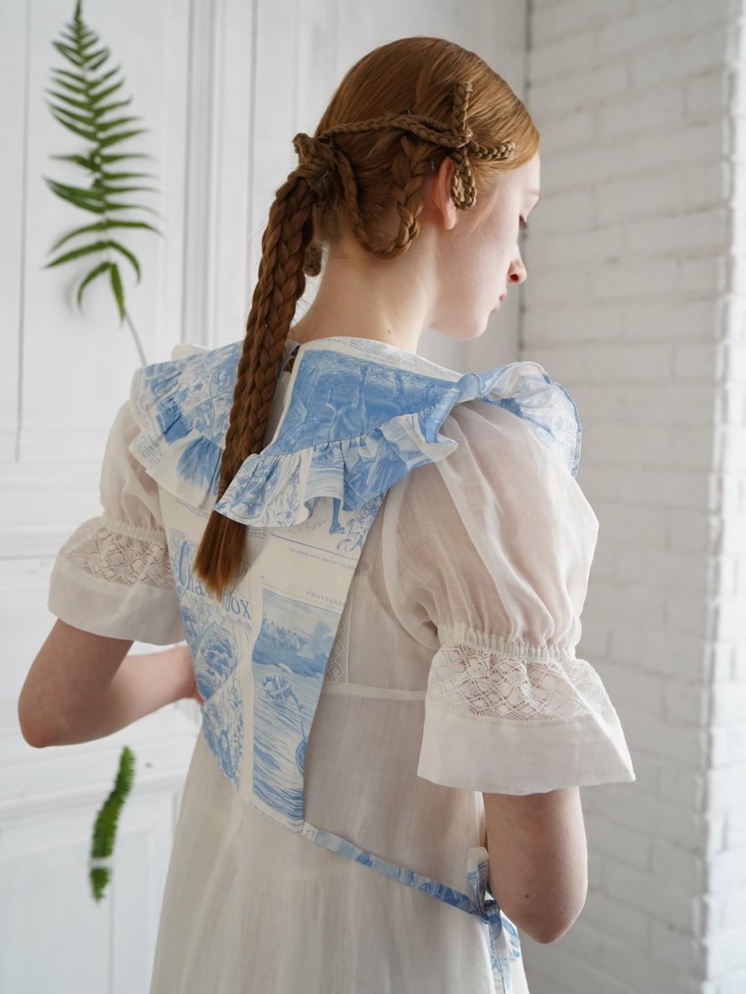 Unlogical Poem Lace-up Ruffled Floral Print Tank Top （Multi Color）