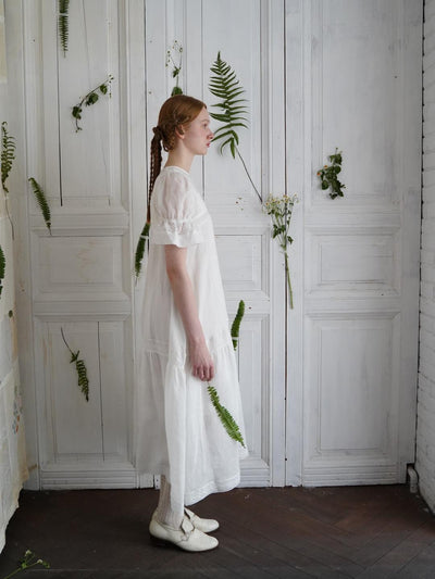 Unlogical Poem Bohemian style lace-insert long dress