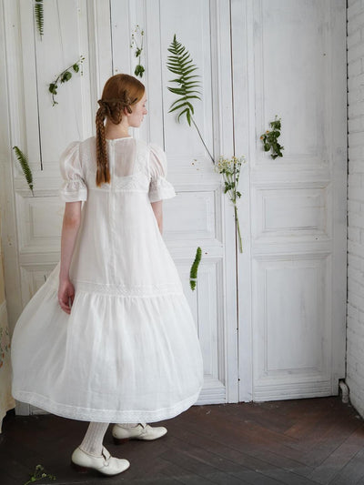 Unlogical Poem Bohemian style lace-insert long dress