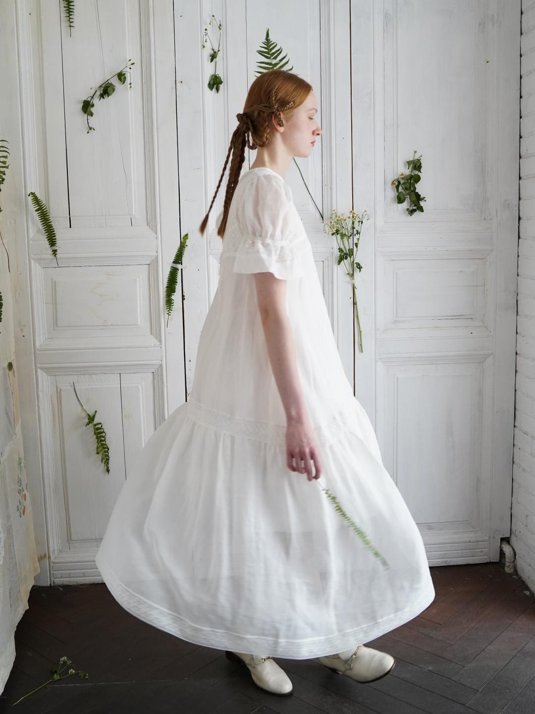 Unlogical Poem Bohemian style lace-insert long dress