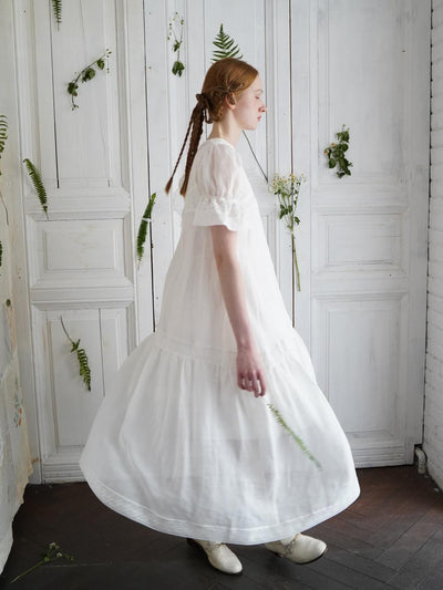 Unlogical Poem Bohemian style lace-insert long dress